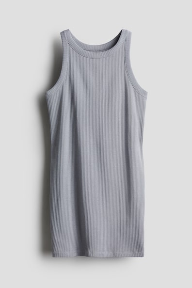 Ribbed Jersey Dress